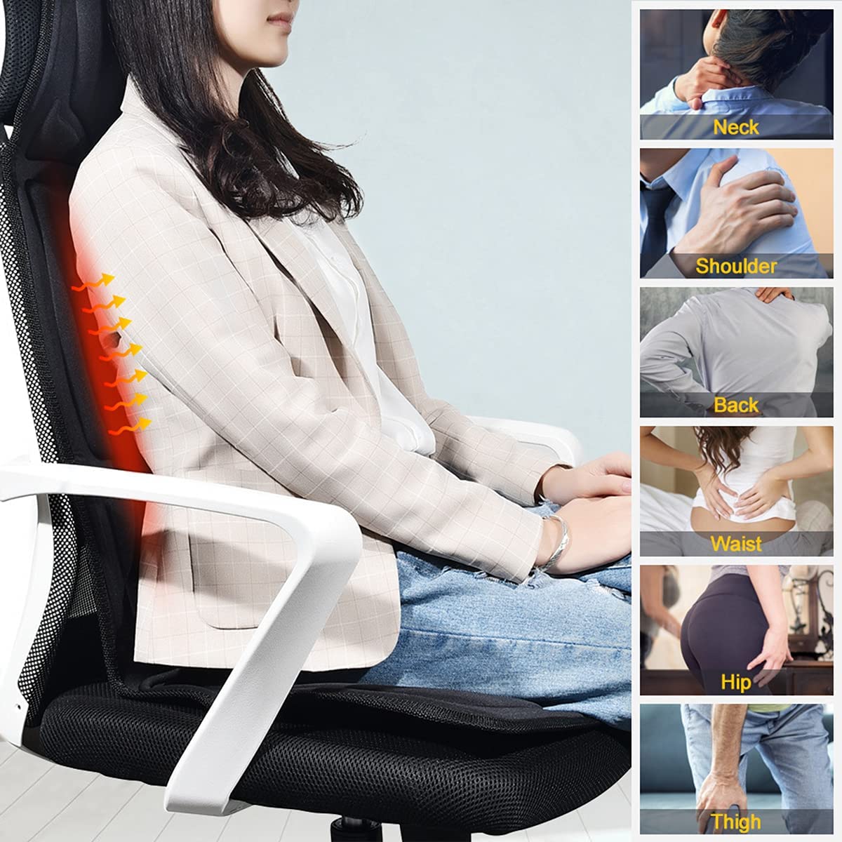 Electric Heated Car Seat Massager