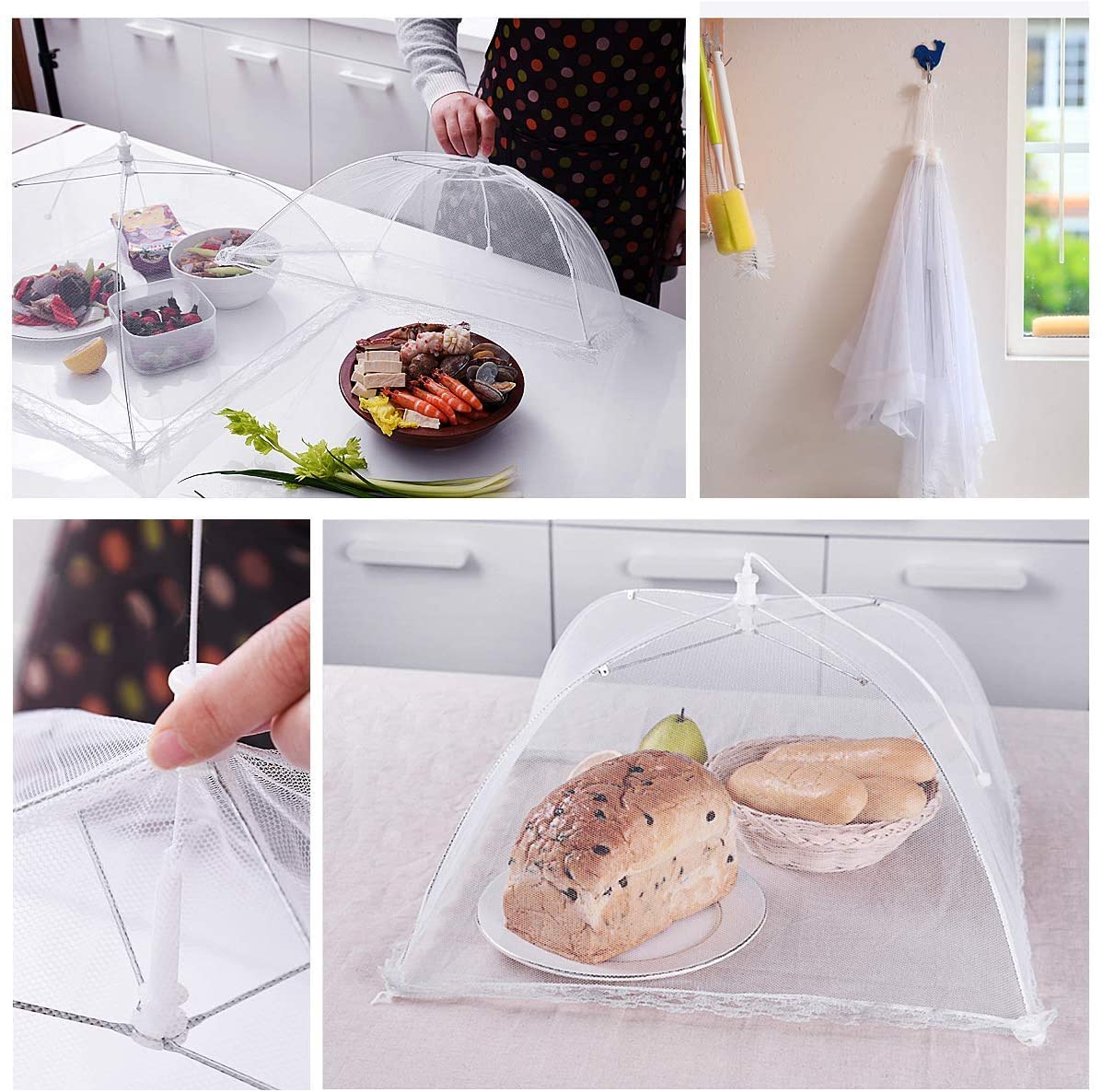 Pop Up Mesh Food Cover 6 Pack