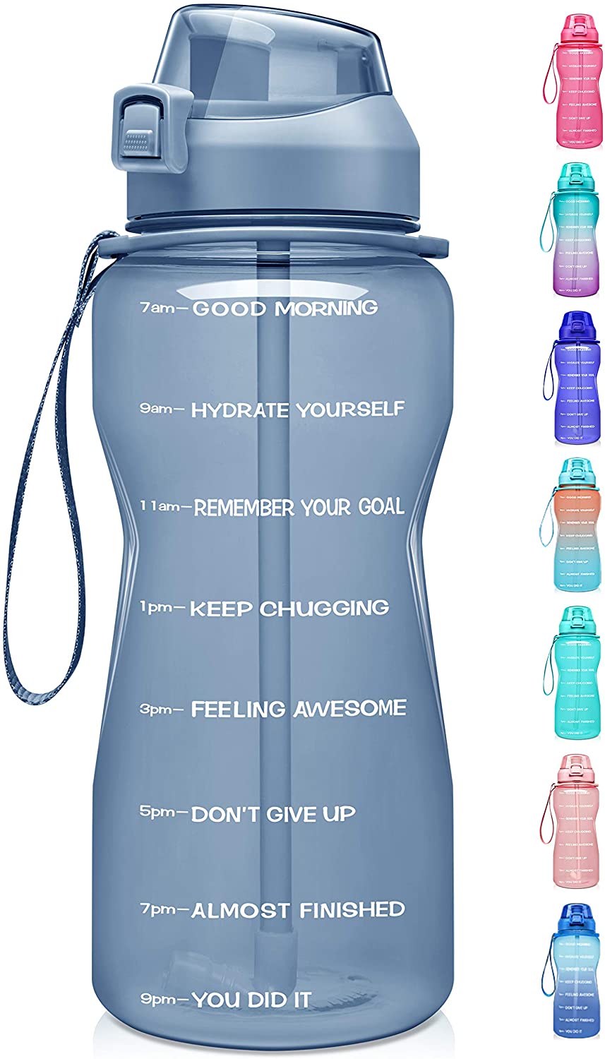 1 Gallon Water Bottle with Time Marker