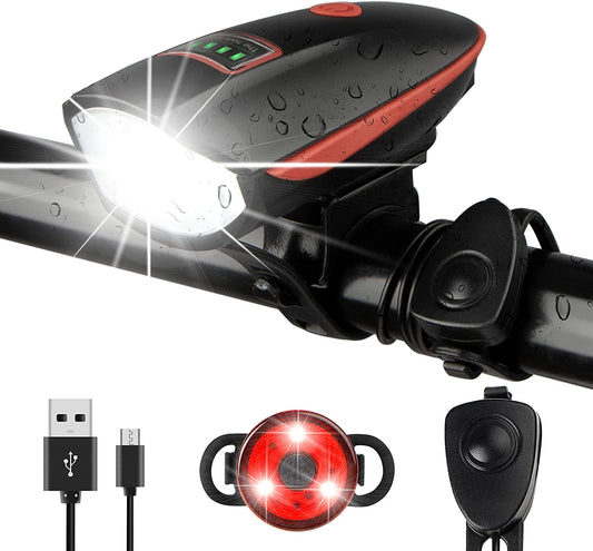Bicycle Light Set 1400 Lumens Rechargeable