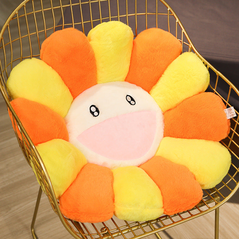 Flower Pillow & Sun Plush Cushion