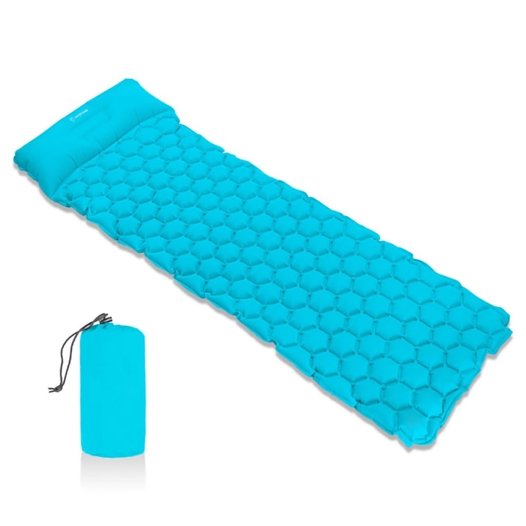Sleeping Pad Camping Inflatable Mattress with Pillow